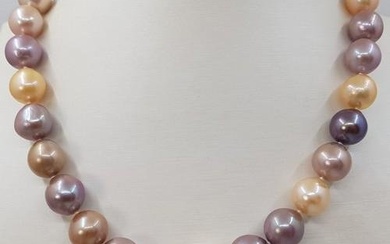 11x14.5mm Multi Edison Freshwater Pearls - Necklace