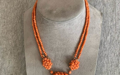 14 kt. Coral of Sciacca - Necklace