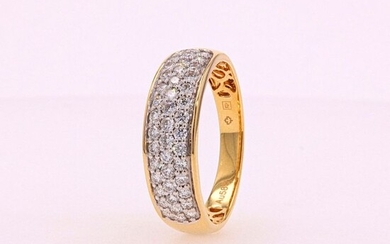 14 kt. Yellow gold - Ring - 0.75 ct Diamond