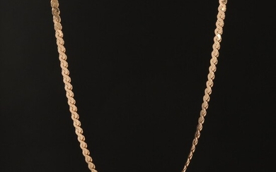 14K Serpentine Link Necklace