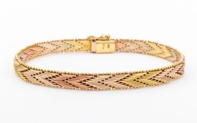 14K Tri-Colored Gold Bracelet