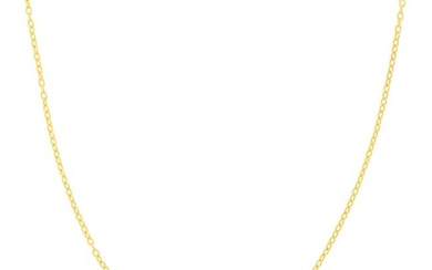 14K Yellow Gold 1.82mm Textured Rolo