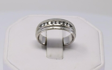 14KT White Gold Diamond Ring.