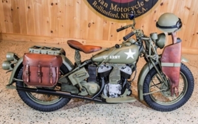 1941 Indian 30ci 741 Scout Military, Engine no. GDA32908