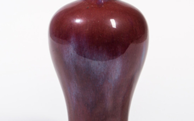 Flambe-glazed Meiping Vase