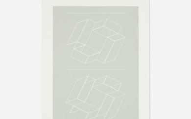 Josef Albers, WEG III (from White Embossings on Gray)