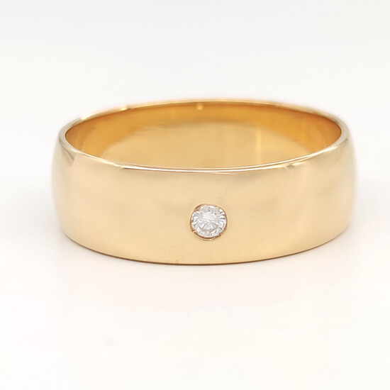 18 kt.Yellow gold - Ring - 0.04 ct Diamond