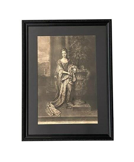 18th Century Print "Her Grace The Dutches Of L. Albans"