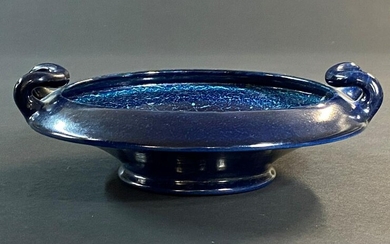 1917 Rookwood Blue Arts & Crafts Dish
