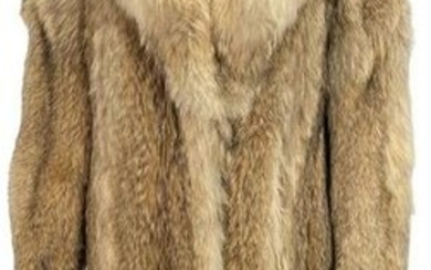 1980s Canadian Fox Fur Full Length Coat