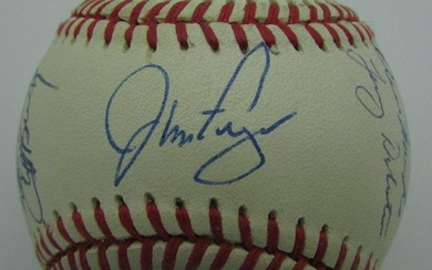 1992 Phillies Team Signed by 25 ONL Baseball Fregosi Kruk Bowa Amaro Jr 149236