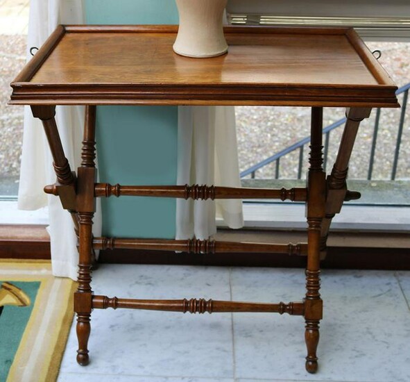 19TH-CENTURY BUTLERS TRAY ON STAND