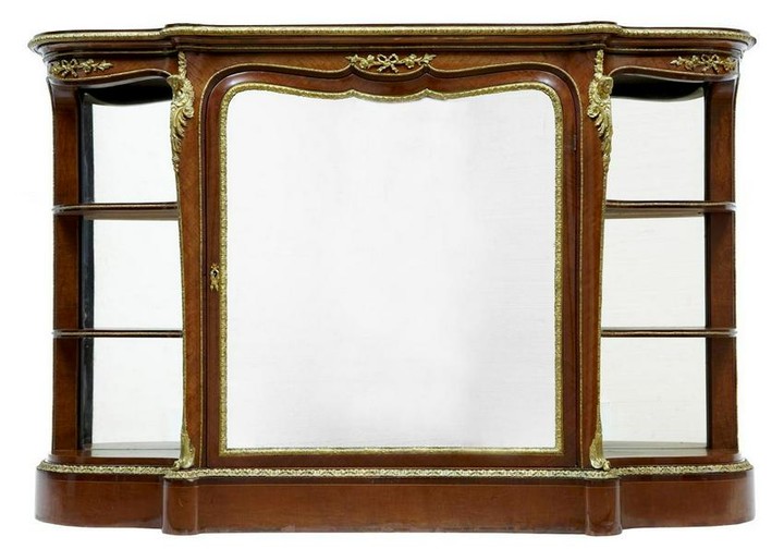 19TH CENTURY FRENCH KINGWOOD AND SATINWOOD CREDENZA