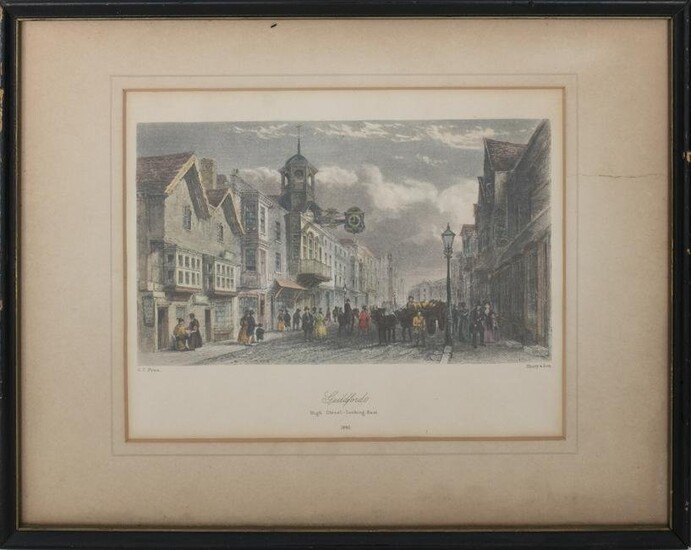19th Century English Engraving "Guildford"