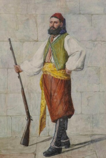 19th Century European School. A Turkish Soldier