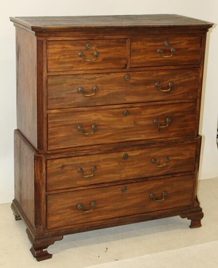 19th c George III Chest on Chest