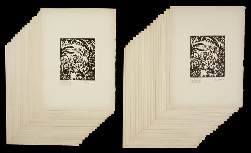 35 Achille Othon-Friesz Idyll Woodblock Prints