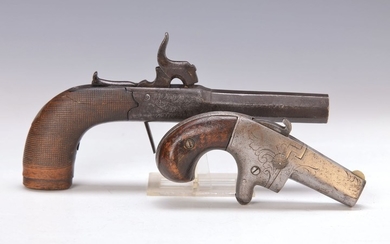 two pockets or boot Pistols, 19th c.,...