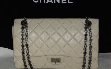 Chanel - 2.55 reissue 226 Cuir d'agneau froissé - Full set Crossbody bag