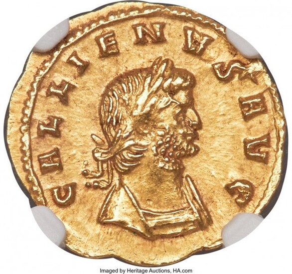 30051: Gallienus (AD 253-268). AV quinarius (19mm, 1.61