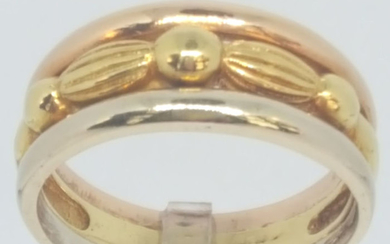 18 kt. Pink gold, White gold, Yellow gold - Ring