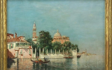 Jos Lombard, Venice View, Oil on Canvas