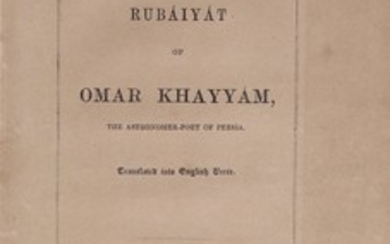 [Fitzgerald (Edward, trans.) The Rubaiyat of Omar Khayyam,...