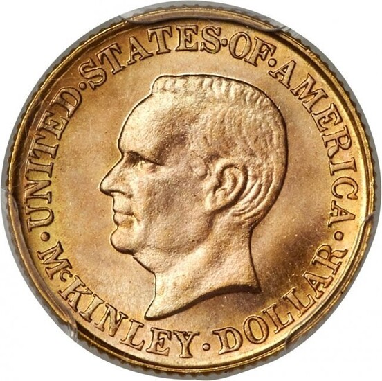 3751: 1916 G$1 McKinley Gold Dollar MS67+ PCGS. CAC. Th