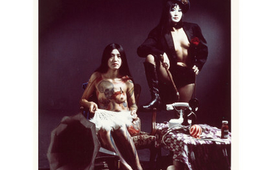 SHUJI TERAYAMA ( 1935 - 1983 ) , Phototheque Imaginaire 1975 Vintage color C-print. Signature and date on the recto. 17.13 x 13.98 in. (15.94 x 11.81 in.)...
