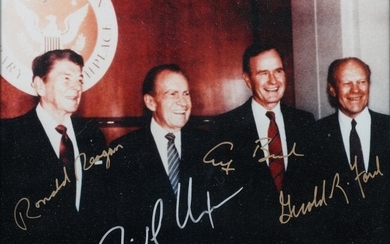 4 PRESIDENTS AUTOGRAPHED PHOTO