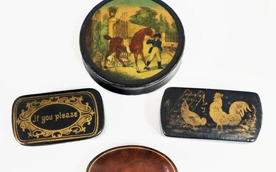 4 Snuff Boxes