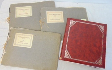 4 albums, "Pictures of Peking" by Donald Mennie, three volumes with early photographs of Peking