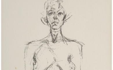 41051: Alberto Giacometti (1901-1966) Buste de Femme, f