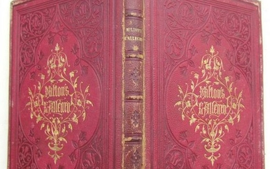 1850s L'ALLEGRO by JOHN MILTON ILLUSTRATED DECORATIVE