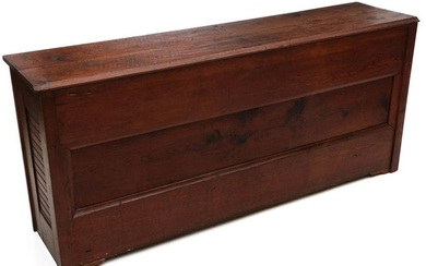 AN 83-INCH LONG PINE COUNTRY STORE COUNTER CIRCA 1880