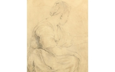 AFTER SIR PETER PAUL RUBENS Seated young woman...
