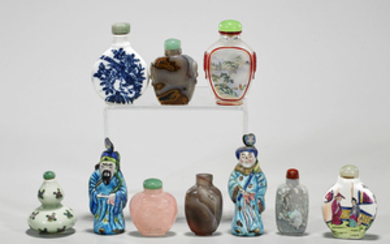 Collection of Ten Chinese Snuff Bottles