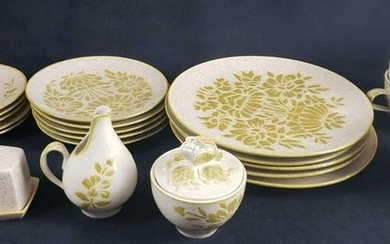 Damask by Red Wing Set of 23 Stoneware Dinner Items