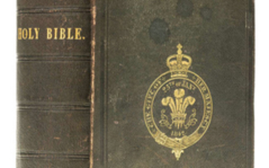 Edward VII's baptismal bible.- The Holy Bible, 1841.