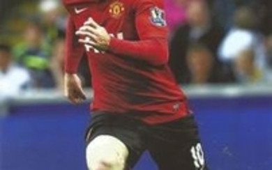 Football Wayne Rooney 12x8 signed colour photo pictured in action for Manchester United. Wayne Mark Rooney (born 24 October...