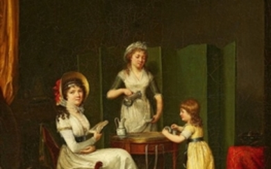 French Artist, early 19th century, Coffee in the Salon