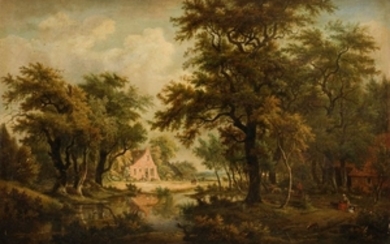 Jan HULSWIT (Amsterdam 1766 1822) Ferme dans un pa…