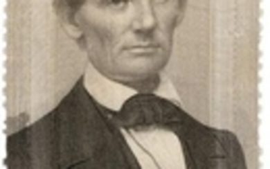 LINCOLN 1860 MATHEW BRADY PORTRAIT RIBBON.