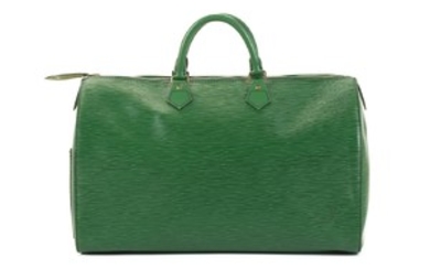 Louis Vuitton Green Epi Speedy 40, c. 1990,...