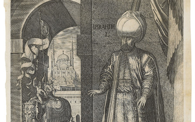 MELCHIOR LORCK (1526/27 - after 1588), Sultan Süleyman and the Süleymaniye Mosque, Constantinople