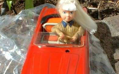 Schuco "Texi" animated doll drives the Italian Alfa