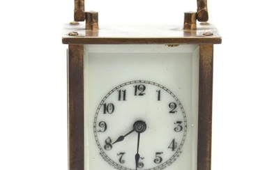 Small Brass Waterbury Carriage Clock