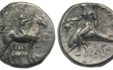 Southern Apulia, Tarentum, c. 302-280 BC. AR Nomos (21mm, 7.52g,...