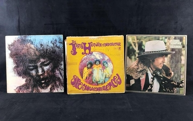 Vintage Jimi Hendrix Bob Dylan Vinyl Collection