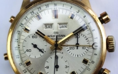 Wakmann Pre Breitling Day Date Chronograph Wrist Watch